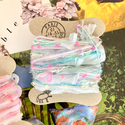 ＊.。引き揃え糸 セットＡ（ブルー系3m / ピンク系2.8m） 2枚目の画像