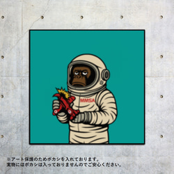 コートサイド・ゴリラ キャラクターアートパネル ポスター 607mm×607mm コートサイド・ゴリラ キャラクターアートパネル ポスター 607mm