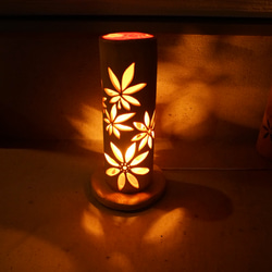 竹灯籠 〜〜蓮螺旋〜〜 コンセント・電池式両方可 スタンドライト