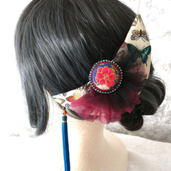 蝶よ花よ 【ワケありな逸品】 月のヘアアクセサリー ヘッドドレス 蝶