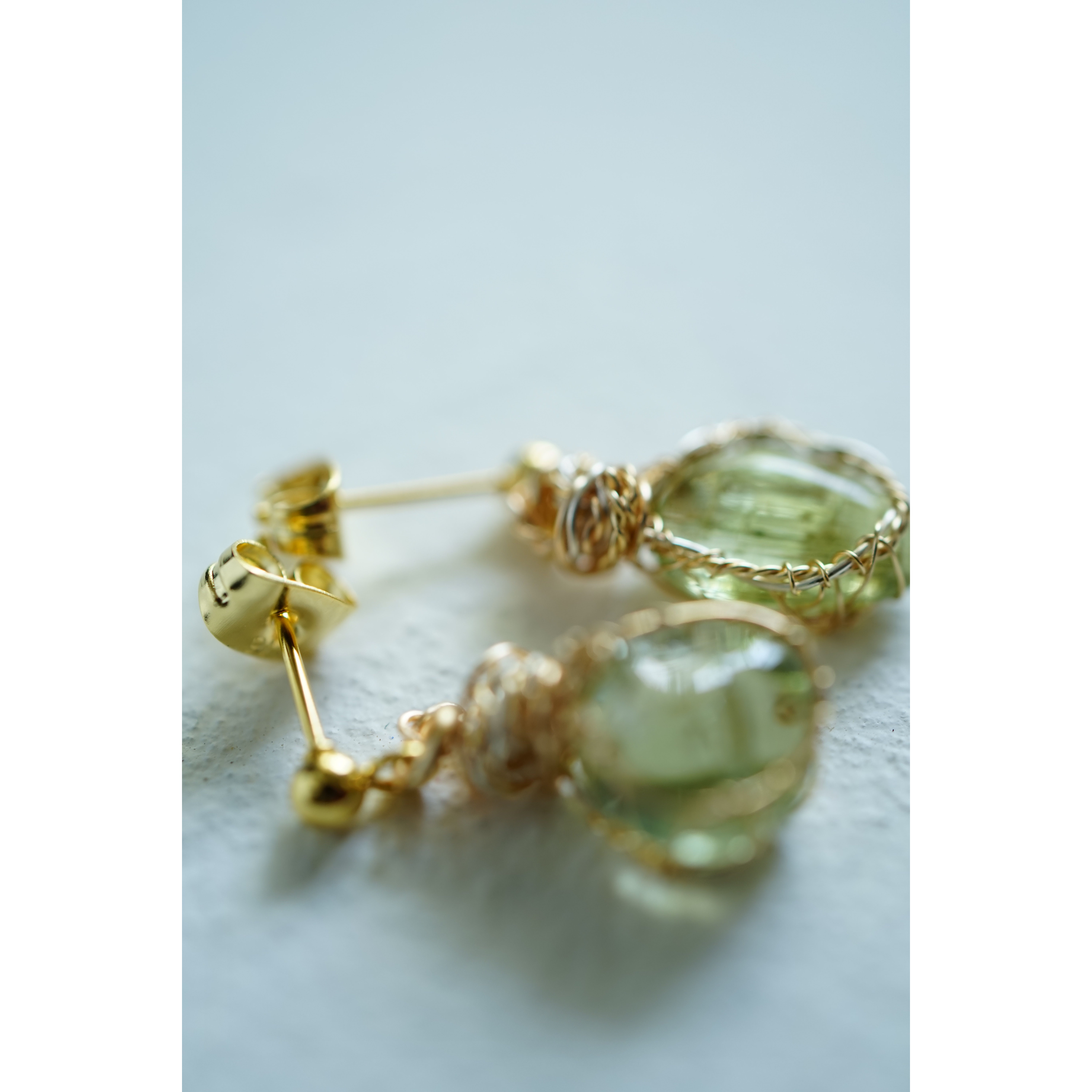 グリーントルマリンのピアス／イヤリング