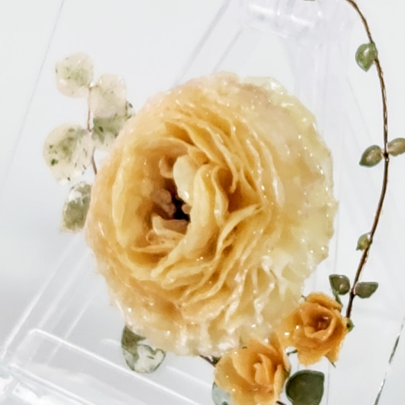 一輪花のフラワーパネル｜レジン×ドライフラワー｜特別な日に送りたい高級感あふれるフラワーパネル｜結婚・新築・記念日ギフト 3枚目の画像