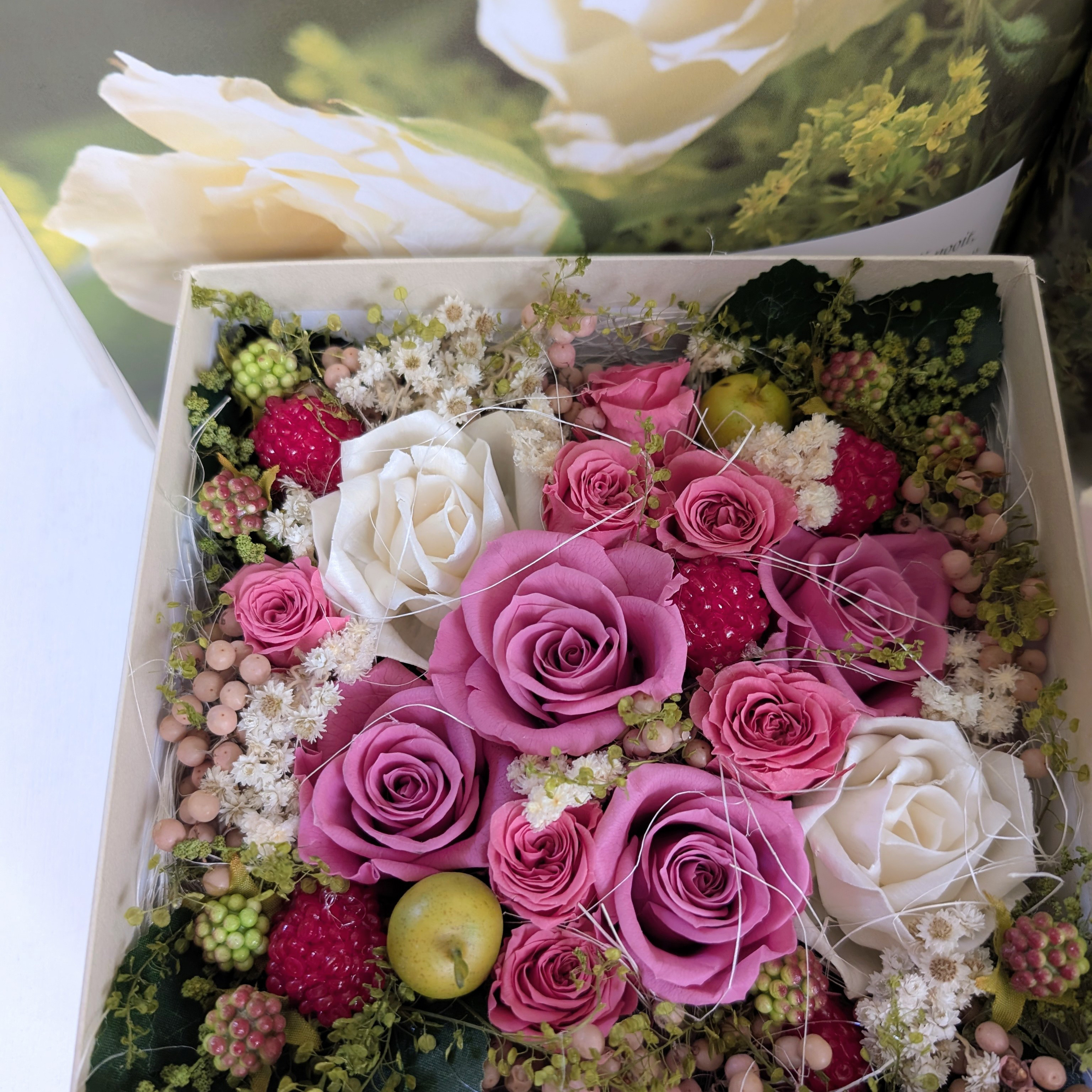 ローズブーケホワイトBOX