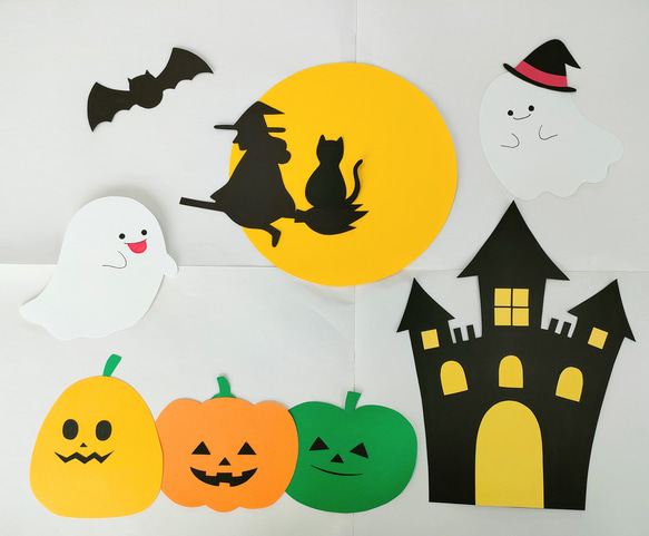 秋の壁面飾り（ハロウィン） 9月 10月 11月 かぼちゃ おばけ その他