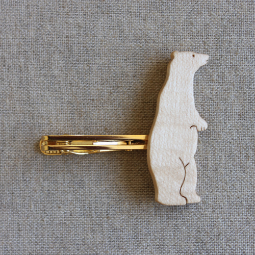シロクマ木製ネクタイピン タイピン・カフス La gouttelette 通販