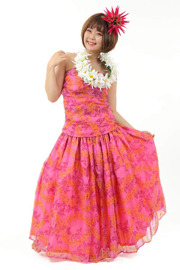 受注生産　オーダーメイド　パウスカート　チューブトップ　プリントオーガンジー nws00093