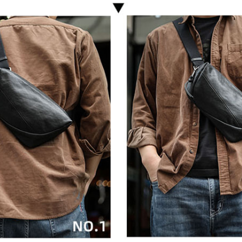 20245新商品の男の人の本革の胸バッグカジュアルな小さいショルダー