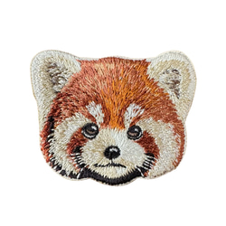 キーホルダー 刺繍 レッサーパンダ 動物園 キーチェーン プレゼント