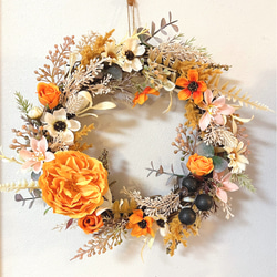 クリスマスリース ハロウィンリース ワイン コットン ハロウィンリース