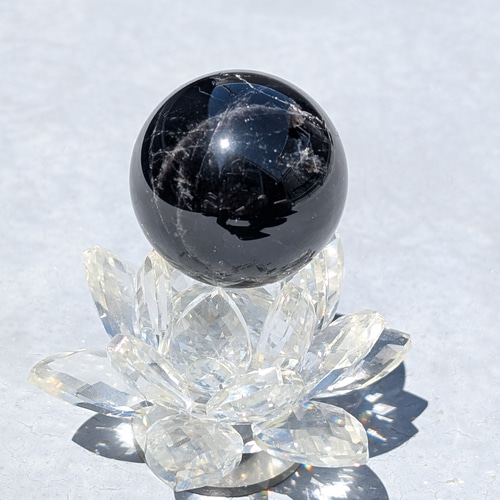 特大 モリオン スフィア 黒水晶 モリオン スフィア 山東省産 44ミリ 120g お払い お守り効果