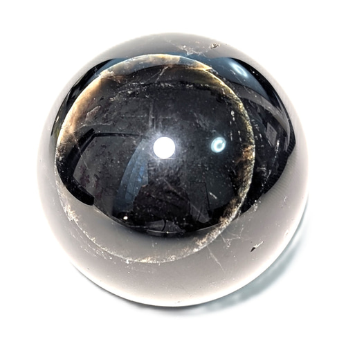 黒水晶 モリオン スフィア 山東省産 44ミリ 120g お払い お守り効果