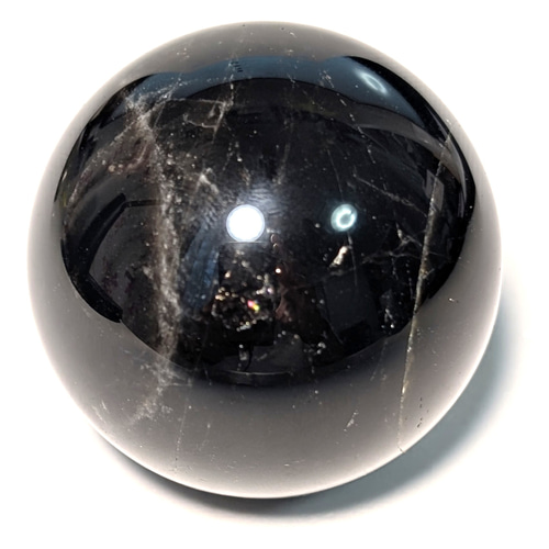 黒水晶 モリオン スフィア 山東省産 44ミリ 120g お払い お守り効果