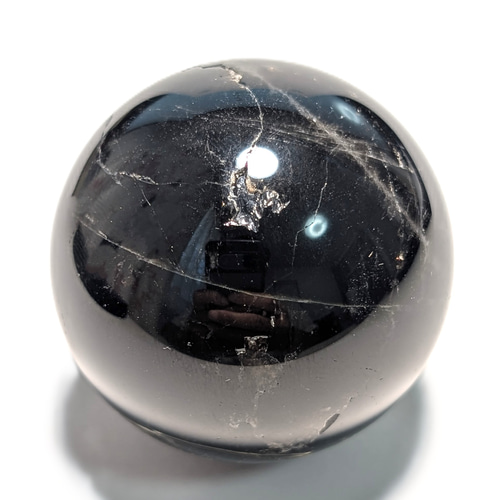 黒水晶 モリオン スフィア 山東省産 44ミリ 120g お払い お守り効果