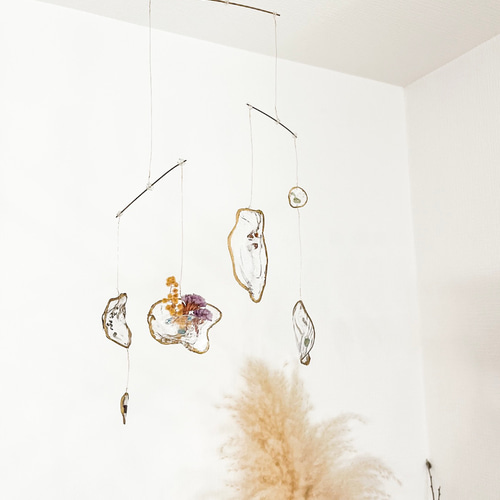 ORSA オルサ　真鍮と珊瑚と瑪瑙のモビール オブジェ　アート Ugeargeek Aurora Jellyfish 3D Wooden Puzzle