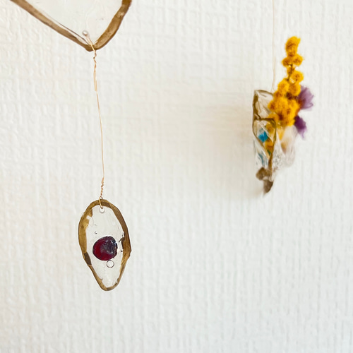 水の知性』 モビール 天然石 真鍮 その他アート まるとせんとらせん