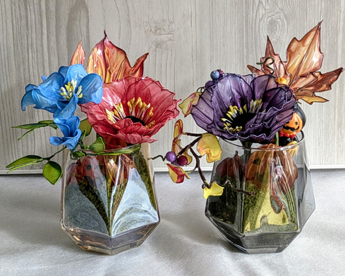 ハロウィン】 オールドカラーで魅せる ハロウィン アメリカンフラワー