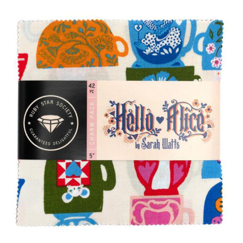 Hello Alice」チャームパック moda 生地 カットクロス Sarah Watts