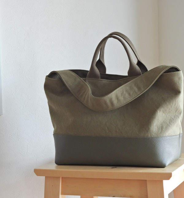 ２wayコンビトート　オリーブカーキ