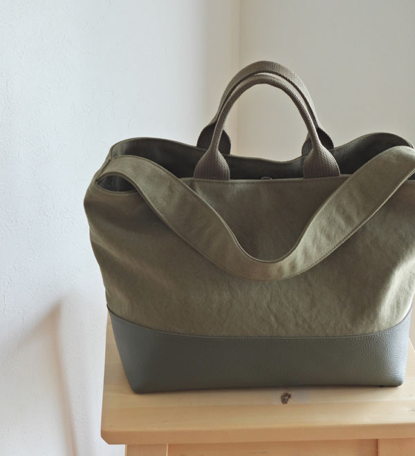 ２wayコンビトート　オリーブカーキ