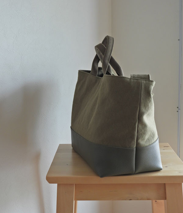 ２wayコンビトート　オリーブカーキ