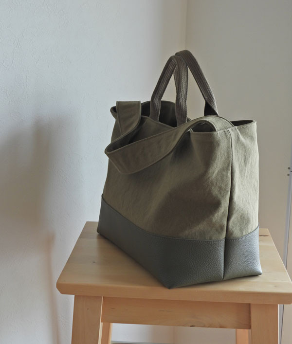 ２wayコンビトート　オリーブカーキ