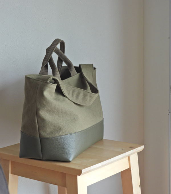 ２wayコンビトート　オリーブカーキ