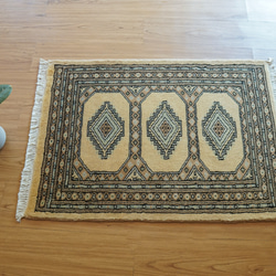 122×77cm【アフガニスタンガズニウール手織り絨毯】手織りギャッベ