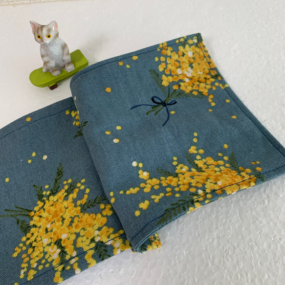 トイレットペーパーホルダーカバー♪ナチュラルミモザのブーケ♪2カラー 9枚目の画像