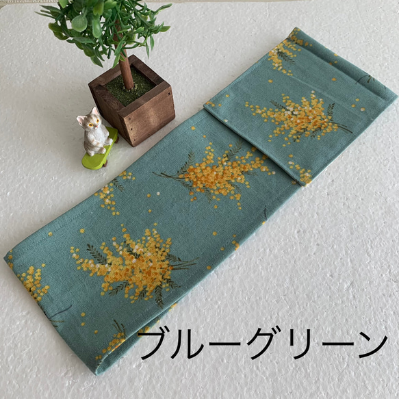 トイレットペーパーホルダーカバー♪ナチュラルミモザのブーケ♪2カラー 5枚目の画像