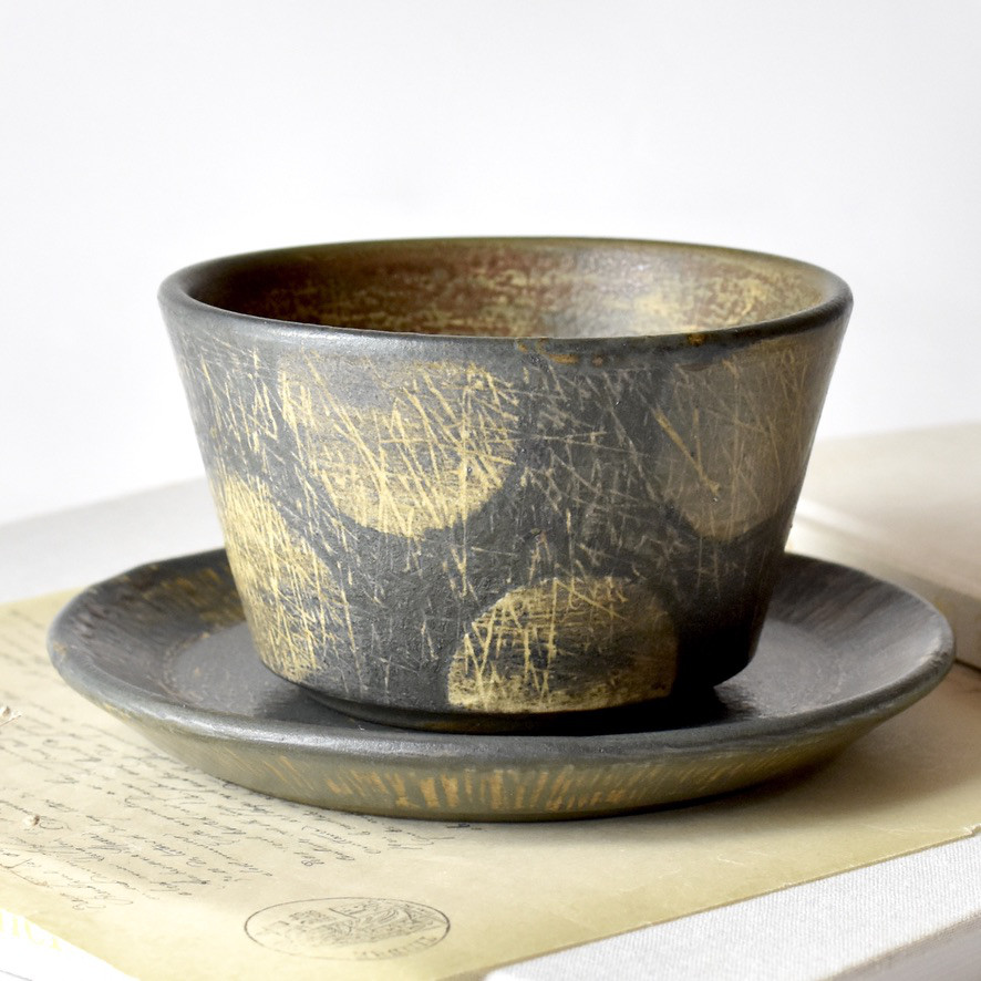 Kioku bowl & saucer 08 記憶のうつわ