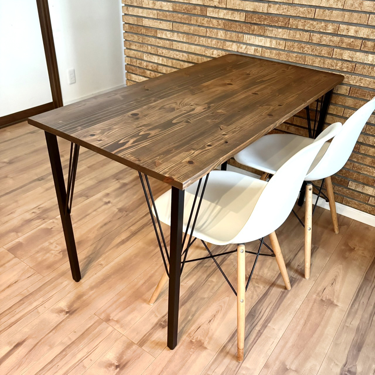 25新作　TD-A ダイニングテーブル　アイアン脚