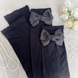 可愛いリボンのアームカバー 1枚目の画像