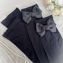 可愛いリボンのアームカバー 2枚目の画像