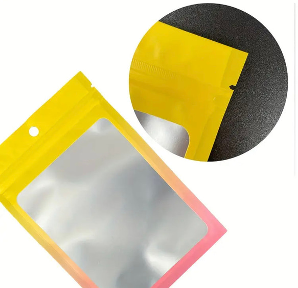 ミニ包装袋・透明なジュエリー包装袋・マットウィンドウ付き再密封可能なジップロック 4枚目の画像