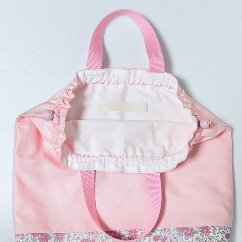 リバティ　セット　ピンク　レッスンバッグ　体操服　上靴　女の子　おしゃれ リバティセットピンクレッスンバッグ体操服上靴女の子おしゃれ