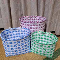 ピカハムタロウ様　オーダーカゴ完成品 ピカハムタロウ様 オーダーカゴ完成品 ピカハムタロウ様 オーダーカゴ