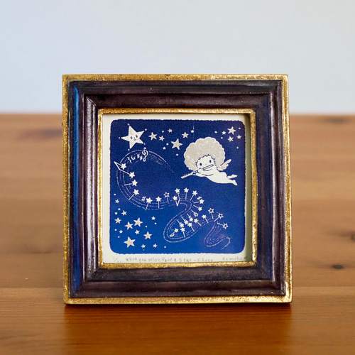 版画 - When you wish upon a star-silver（シルクスクリーンプリント