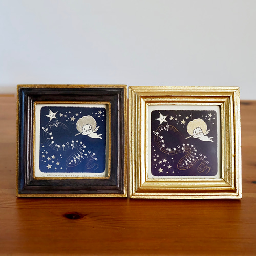 版画 - When you wish upon a star-silver（シルクスクリーンプリント