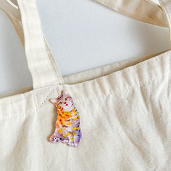 秋限定・秋色猫のブローチ 9枚目の画像