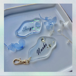 UVレジン　席札 UVライトのいらないレジンでできる！「ニュアンスデザイン」席札