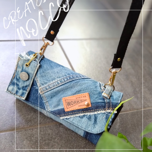 デニムリメイク ウォレット デニムリメイクウォレット 長財布 H&G 通販 7339754｜Creema