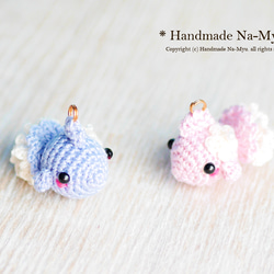 受注制作】あみぐるみヘアゴム☆ころころタコさん（2本セット