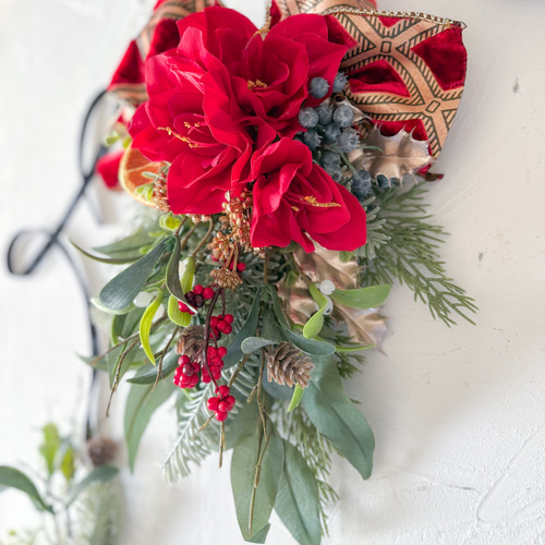 クリスマススワッグ アーティフィシャル FLORAISON（フロレゾン） クリスマス スワッグ インテリア アーティ