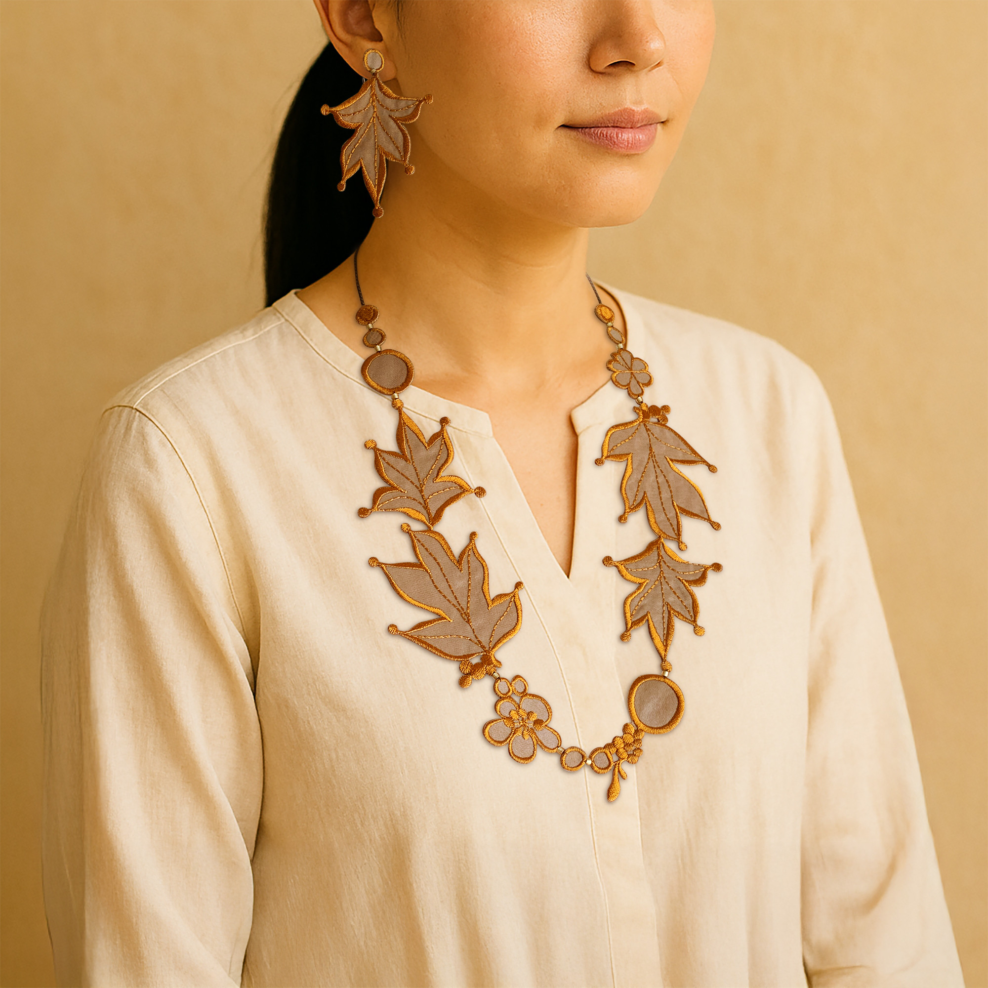 刺繍ネックレス  ga.la（n-078）9色 7,315円