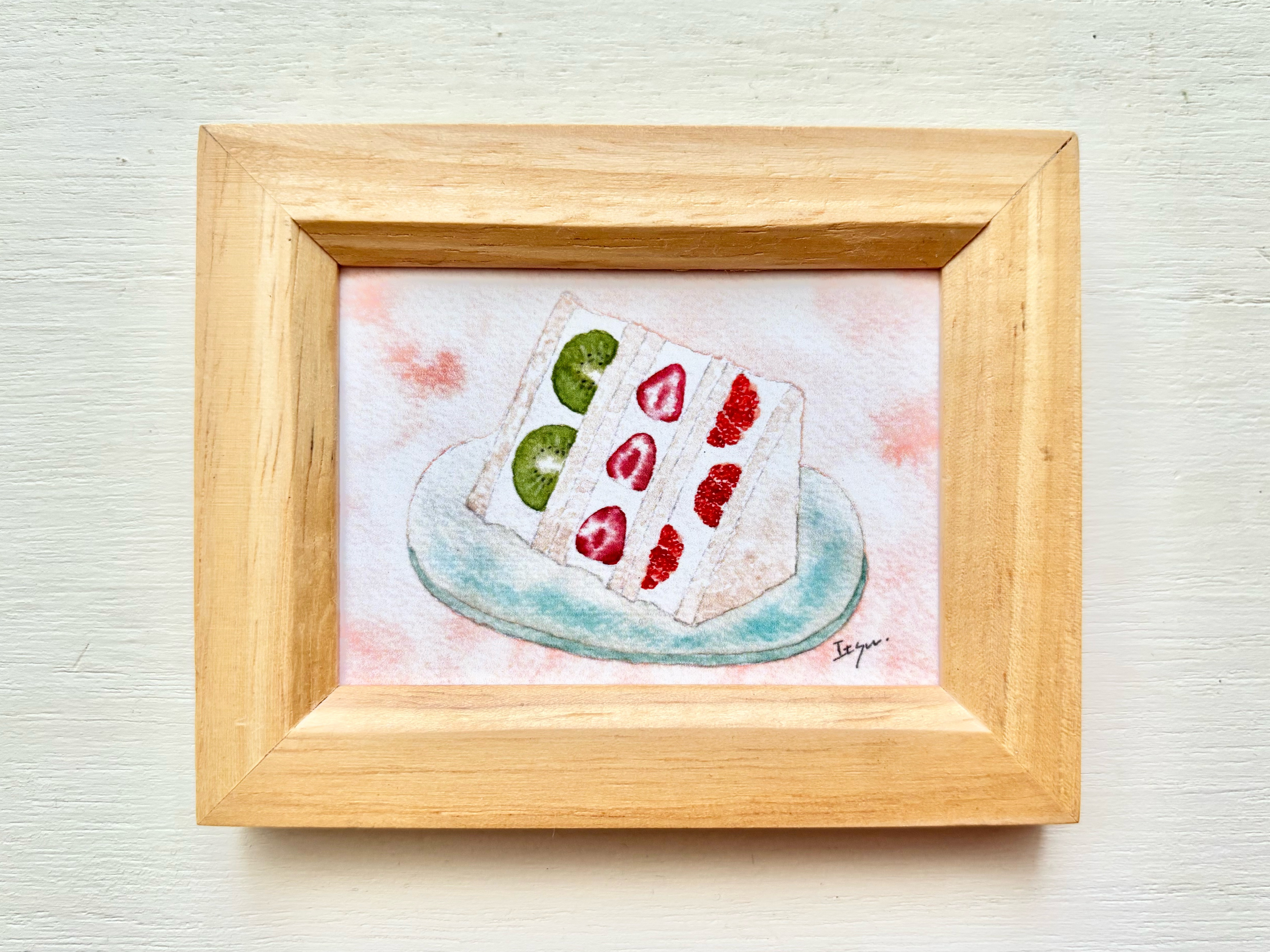 果物の静物 水彩画 額縁付き 880c8345b503c0d117f41755aecad5