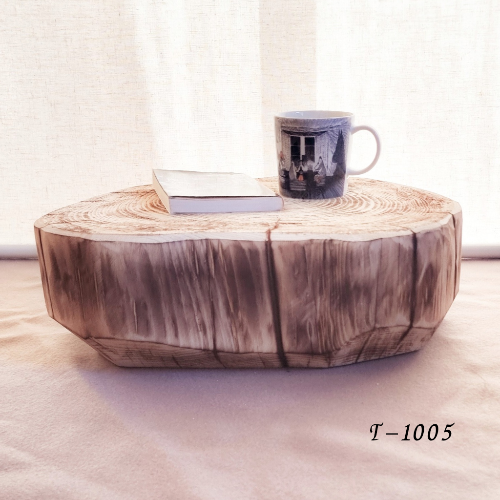 【セール品】天然アロマ 東濃ひのき テーブル 飾り台 無垢無塗装 オーガニック 炙り