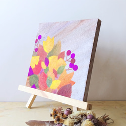 「秋色あつめ」コルクボードの原画＊アートパネル 4枚目の画像