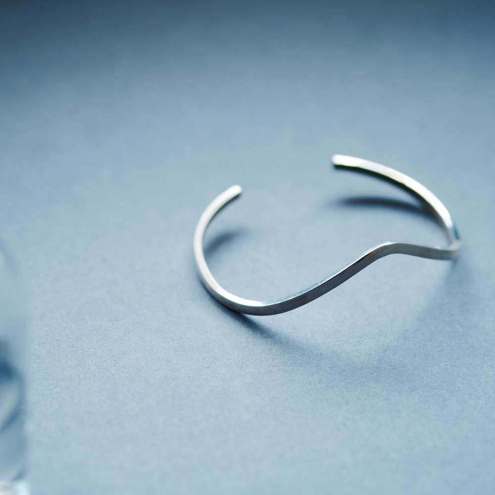 カーブ バングル シルバー925