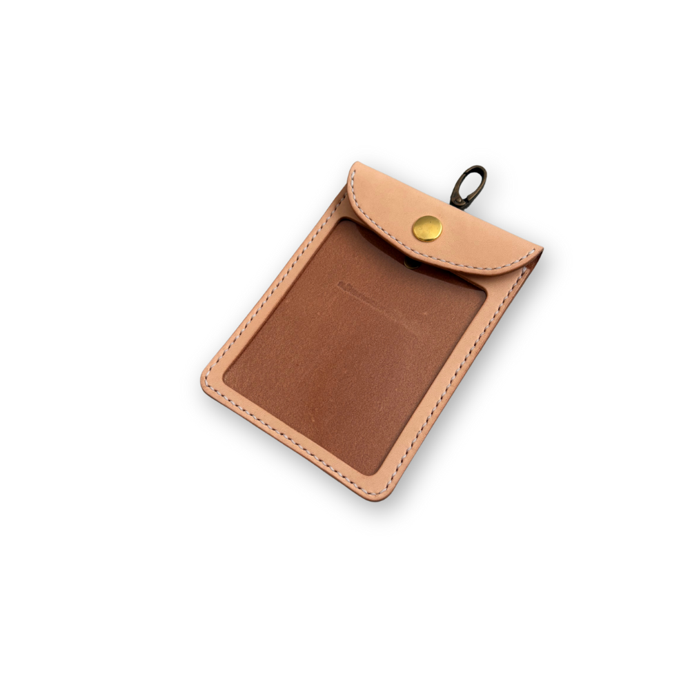 【送料無料】★受注生産★ 渓流釣り用ライセンスホルダー（遊漁券ホルダー）ヌメ革