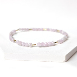 ピンクバロックパールとシトリンの14kgfブレスレットチャーム